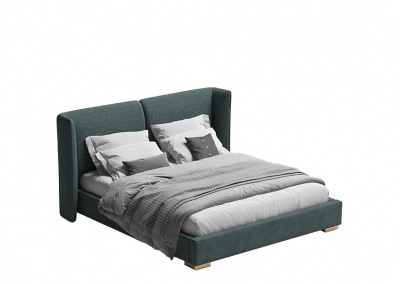 Fabric platform bed