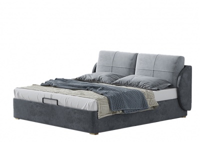 Fabric platform bed