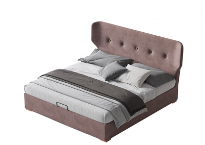 Fabric platform bed