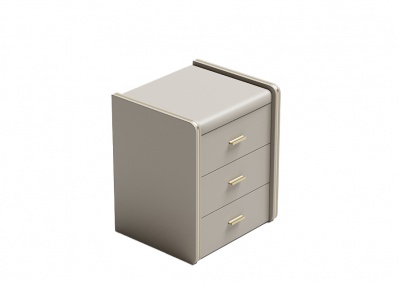 Three drawer bedside table