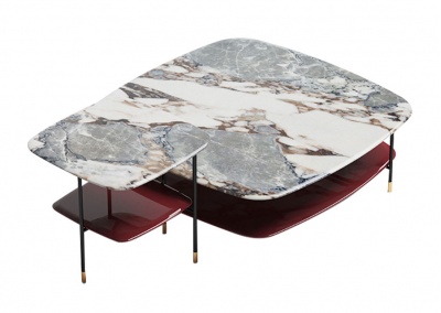 Marble round coffee table