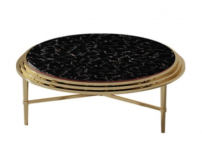 Marble round coffee table