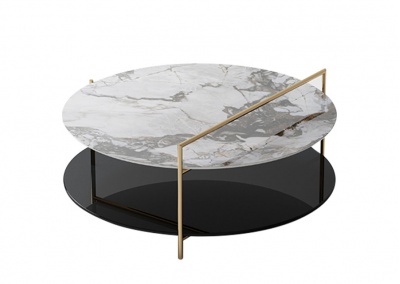 Glass coffee table