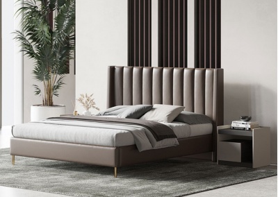 Fabric platform bed