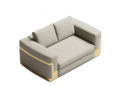 Multi-seat leather sofa