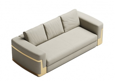 Multi-seat leather sofa