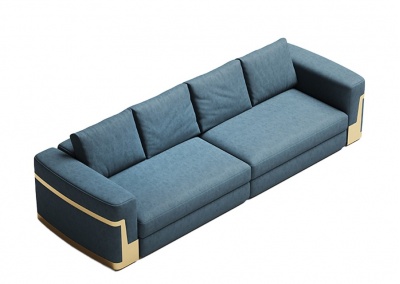 Multi-seat leather sofa