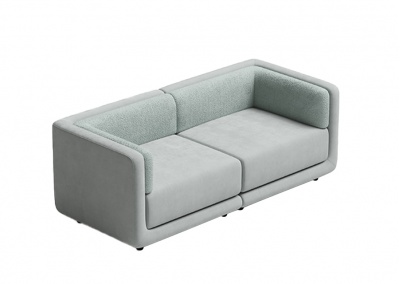 Fabric multi-seat sofa