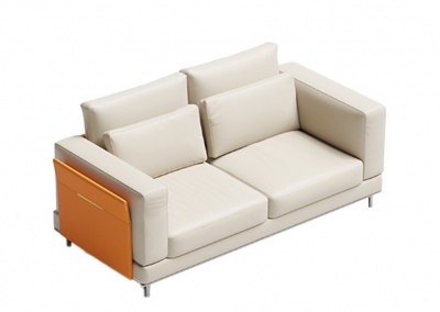 Multi-seat leather sofa