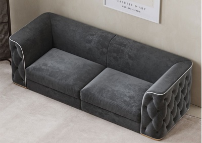 Fabric multi-seat sofa