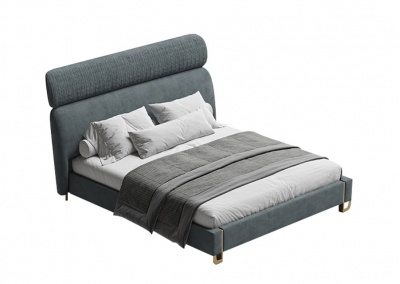 Fabric platform bed