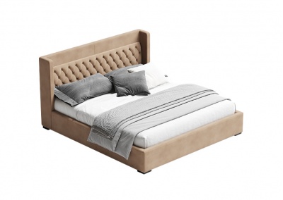 Fabric platform bed